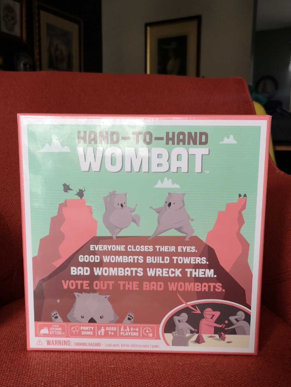 New And Sealed Hand-to-Hand Wombat Family Game By Makers of Exploding Kittens